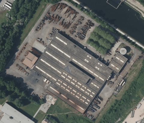 Luchtfoto van gebouw